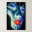 Luminous Dream – Surreal Indigo Portrait Wall Art 558