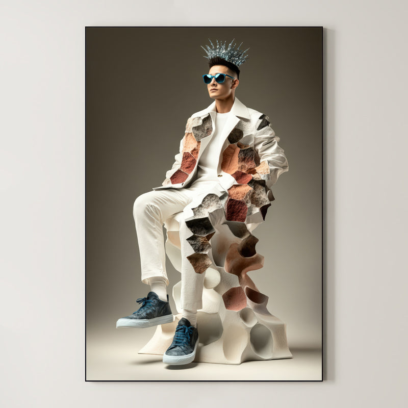 Modern Sculptural Portrait – Surreal Sculptural Wall Art 021 Main image