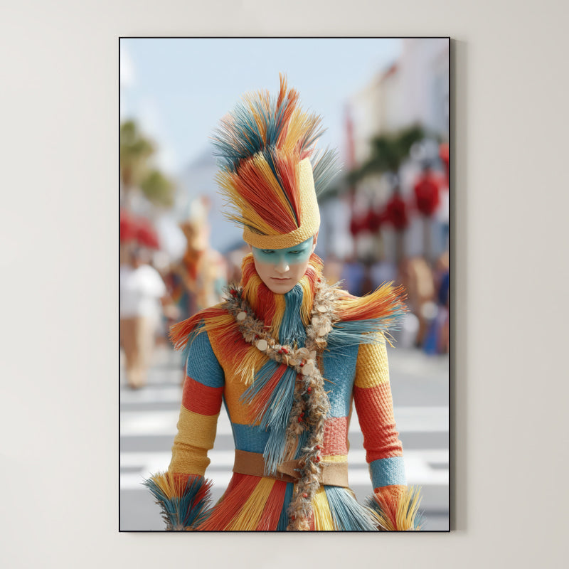 Modern Straw Couture – Surreal Fashion Wall Art 015