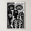 Eyes and Branches – Surreal Folk Graphic Print Wall Art 439