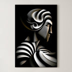 Eternal Flow – Surreal Sculptural Portrait Wall Art 520