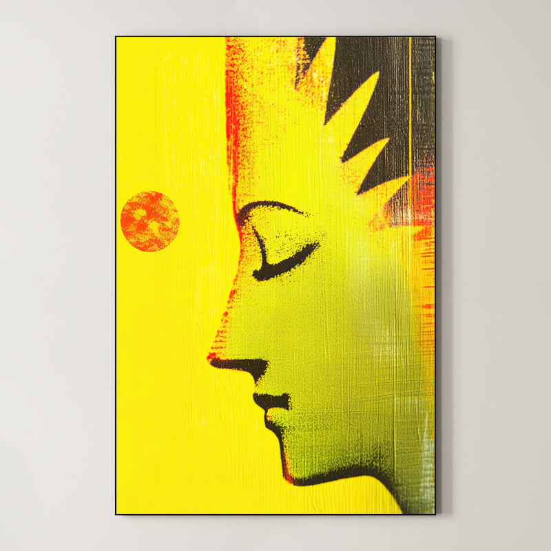 Solar Profile – Surreal Graphic Street Portrait Wall Art 568 Main image