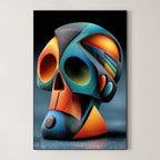 Prismatic Vision – Surreal Cubist Profile Wall Art 462