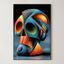 Prismatic Vision – Surreal Cubist Profile Wall Art 462