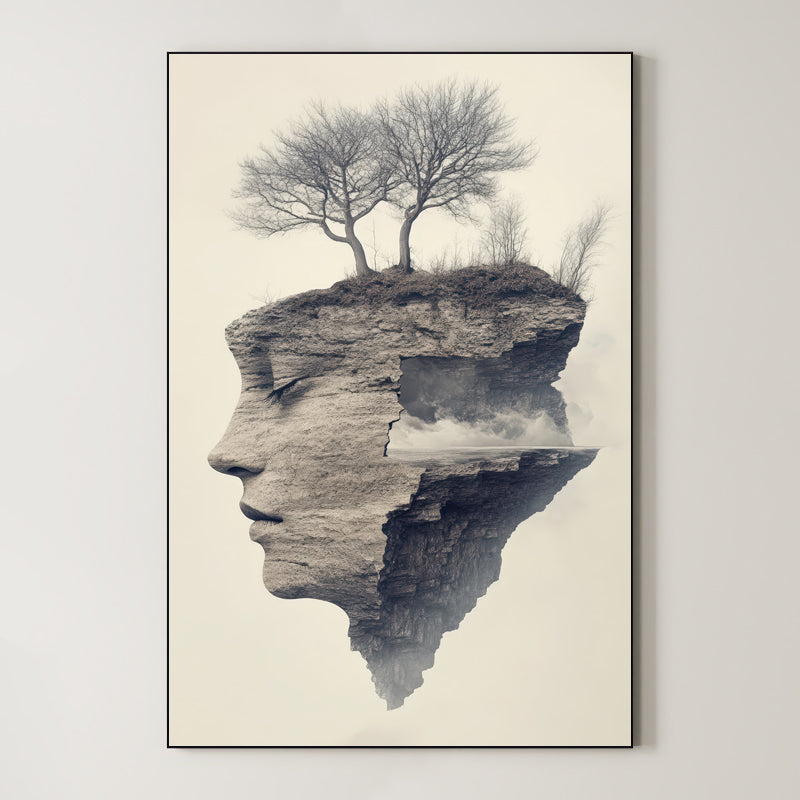 Conceptual Landscape Face – Surreal Landscape Wall Art 104 Main image