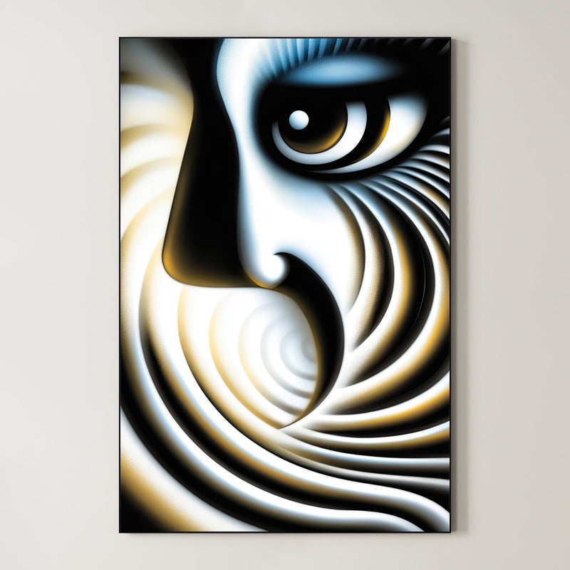 Vortex Vision – Surreal Minimalist Eye Wall Art 522