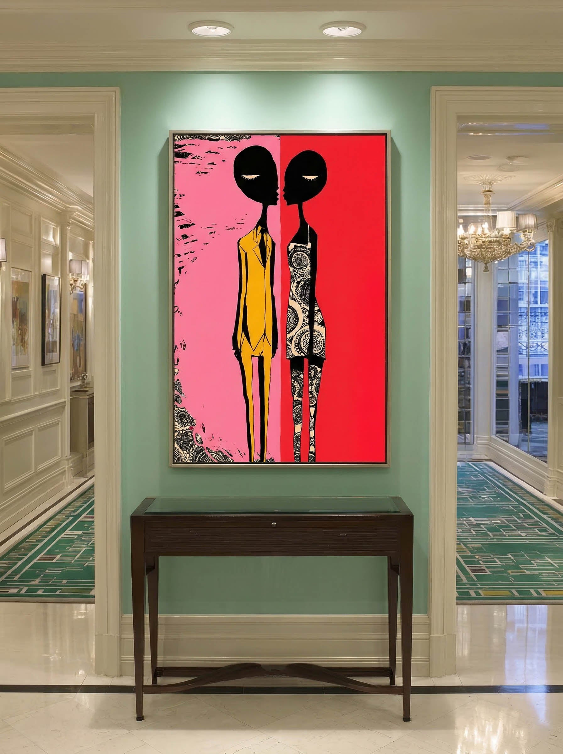 Psychedelic Pop Art – Surreal Kaleidoscope Figure Wall Art 240 Secondary image