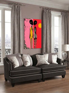 Psychedelic Pop Art – Surreal Kaleidoscope Figure Wall Art 240