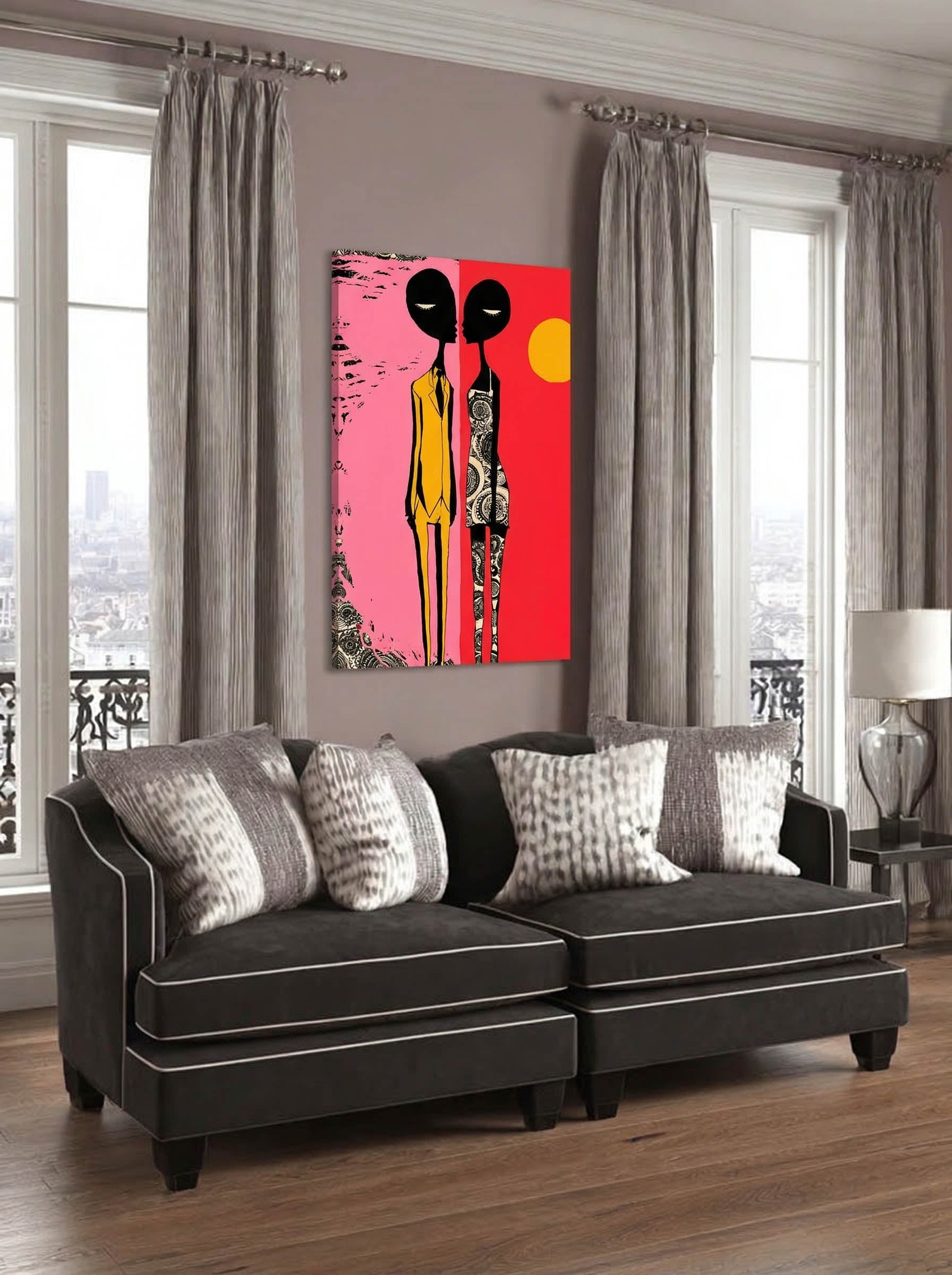 Psychedelic Pop Art – Surreal Kaleidoscope Figure Wall Art 240