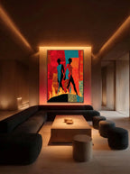 Modern Abstract Silhouettes – Surreal Figure Study Wall Art 242