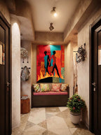 Modern Abstract Silhouettes – Surreal Figure Study Wall Art 242