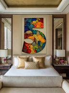 Mosaic Number Five – Surreal Graphic Symbol Wall Art 244