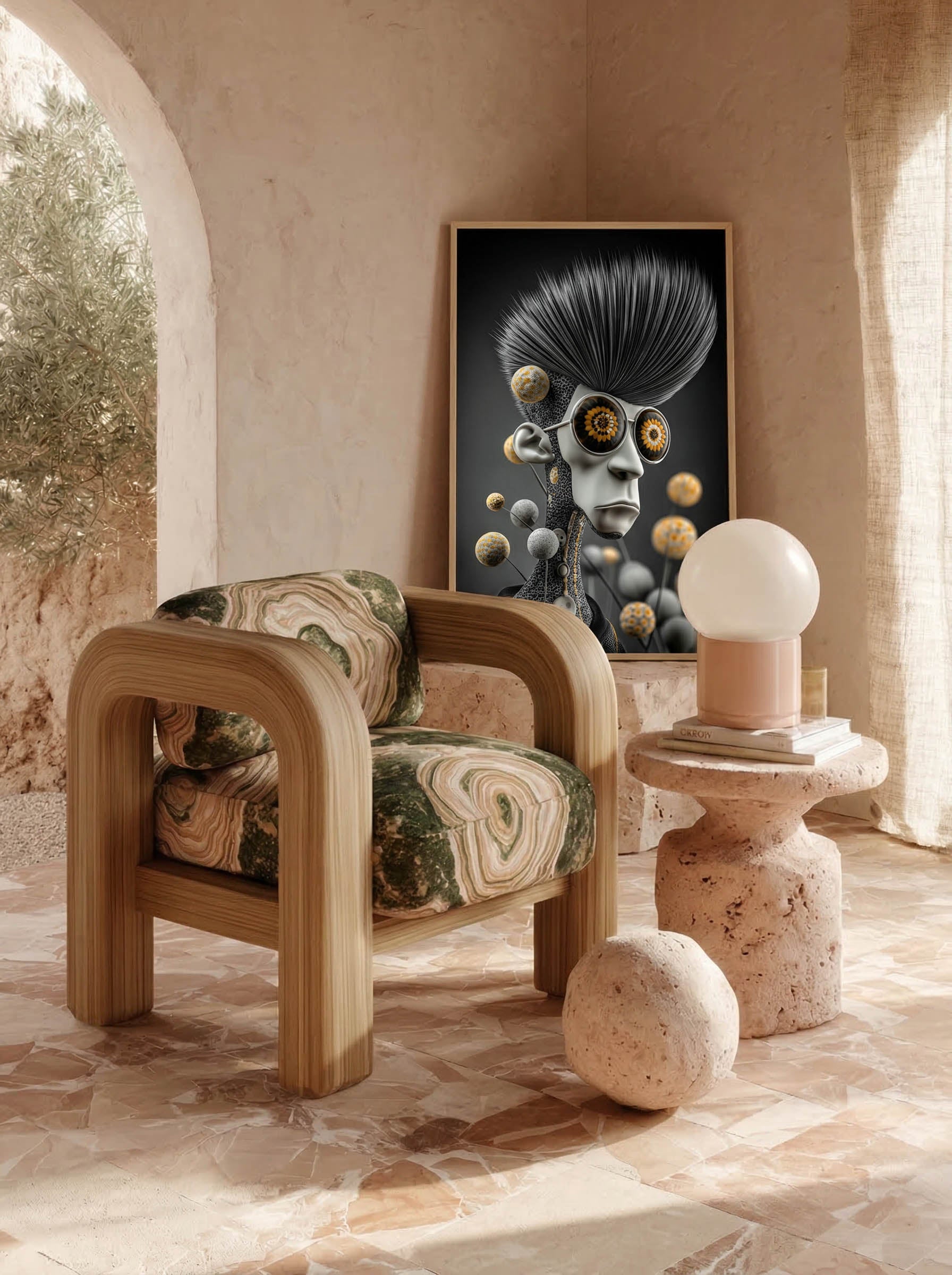 Floral Visionary – Surreal Avant-Garde Fashion Wall Art 263