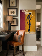 Folk Surrealism – Surreal Naive Folk Figure Wall Art 266