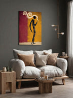 Folk Surrealism – Surreal Naive Folk Figure Wall Art 266