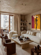Folk Surrealism – Surreal Naive Folk Figure Wall Art 266