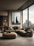 Silent Corridor – Surreal Minimalist Motion Silhouette Wall Art 271