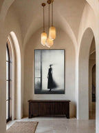 Silent Corridor – Surreal Minimalist Motion Silhouette Wall Art 271