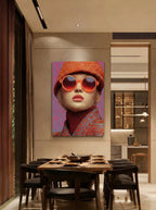 Psychedelic Pop Art – Surreal Electric Color Portrait Wall Art 275