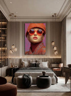 Psychedelic Pop Art – Surreal Electric Color Portrait Wall Art 275