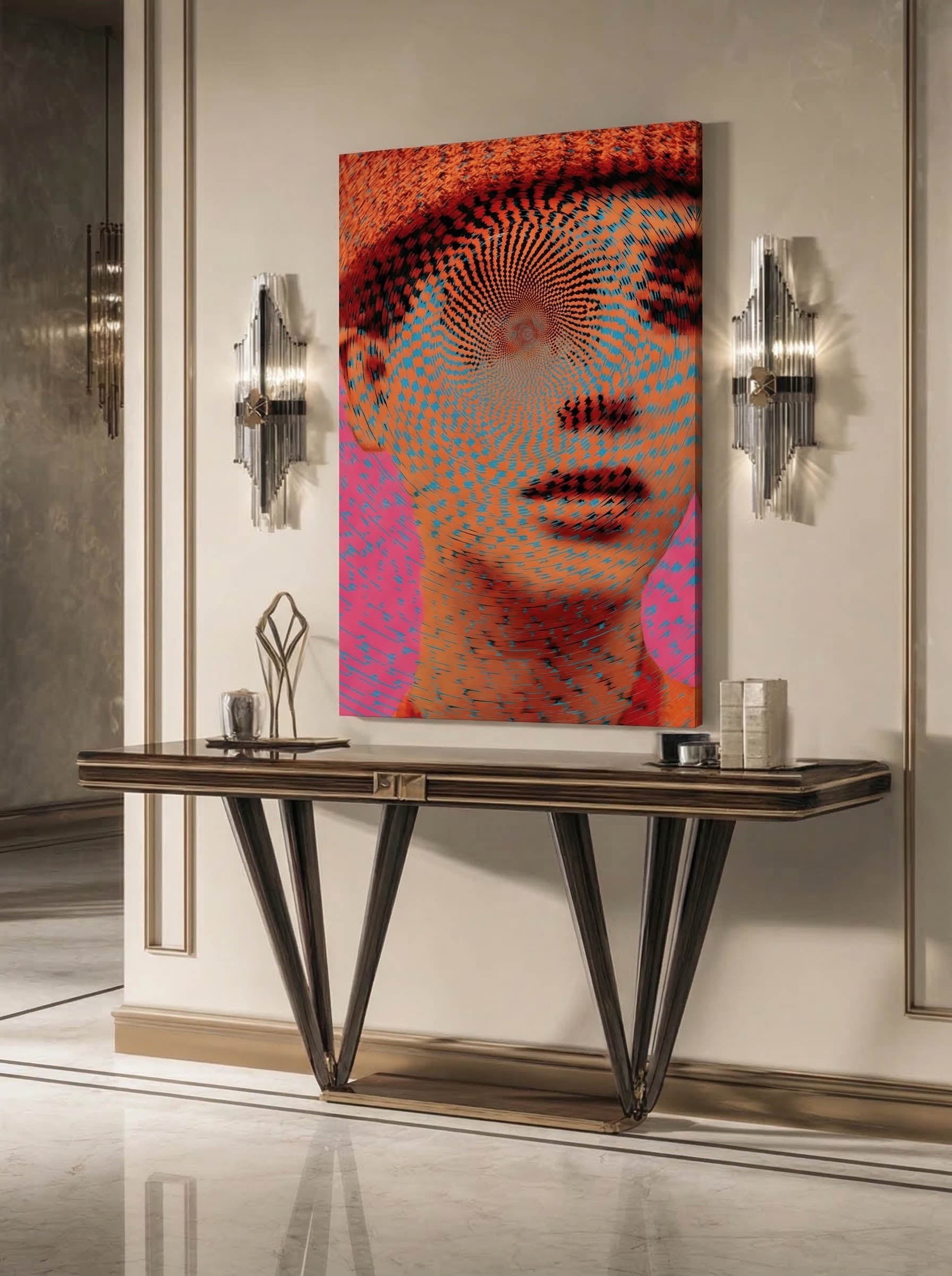Psychedelic Pop Art – Surreal Chromatic Burst Wall Art 276
