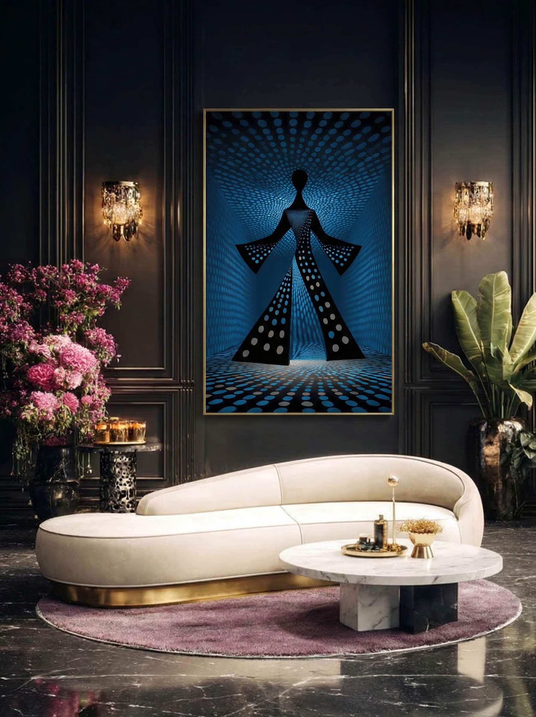 Contemporary Graphic Illustration – Surreal Bold Line Art Wall Art 279