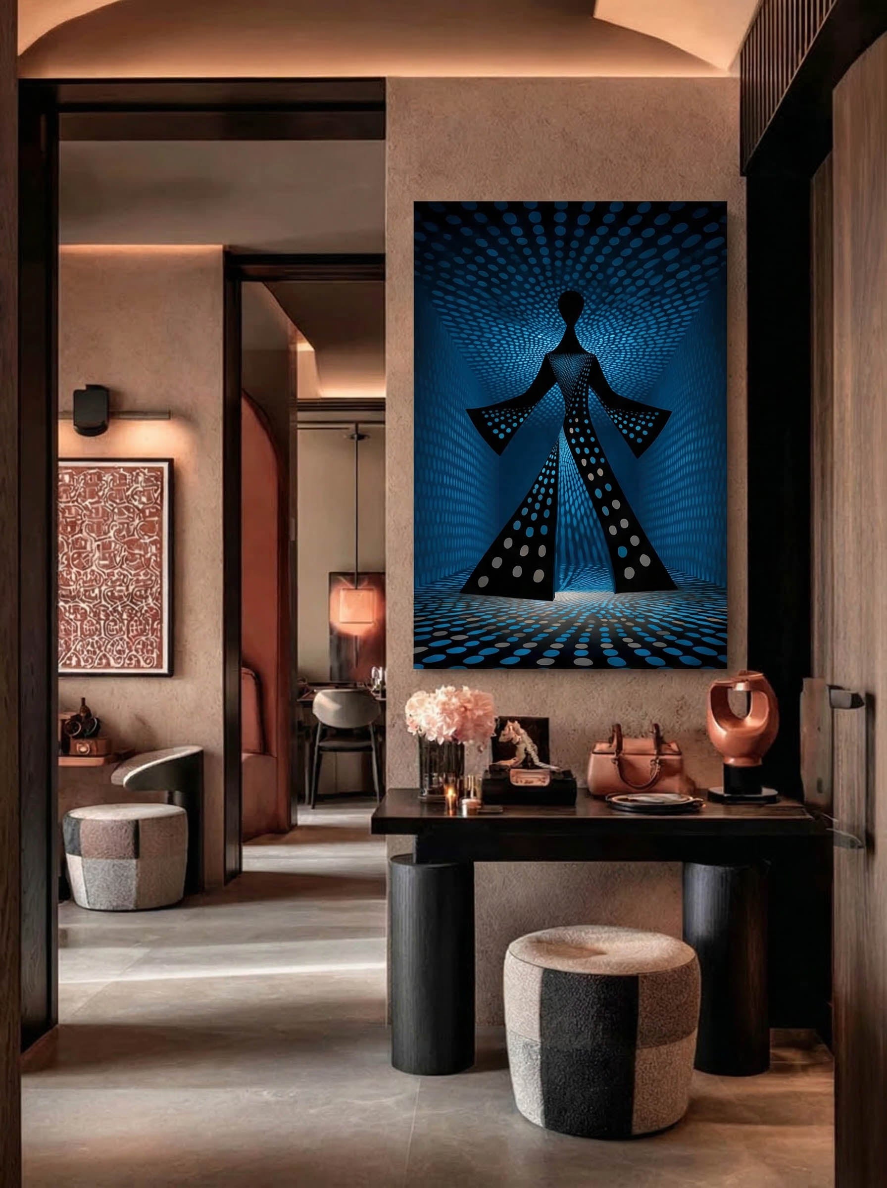 Contemporary Graphic Illustration – Surreal Bold Line Art Wall Art 279