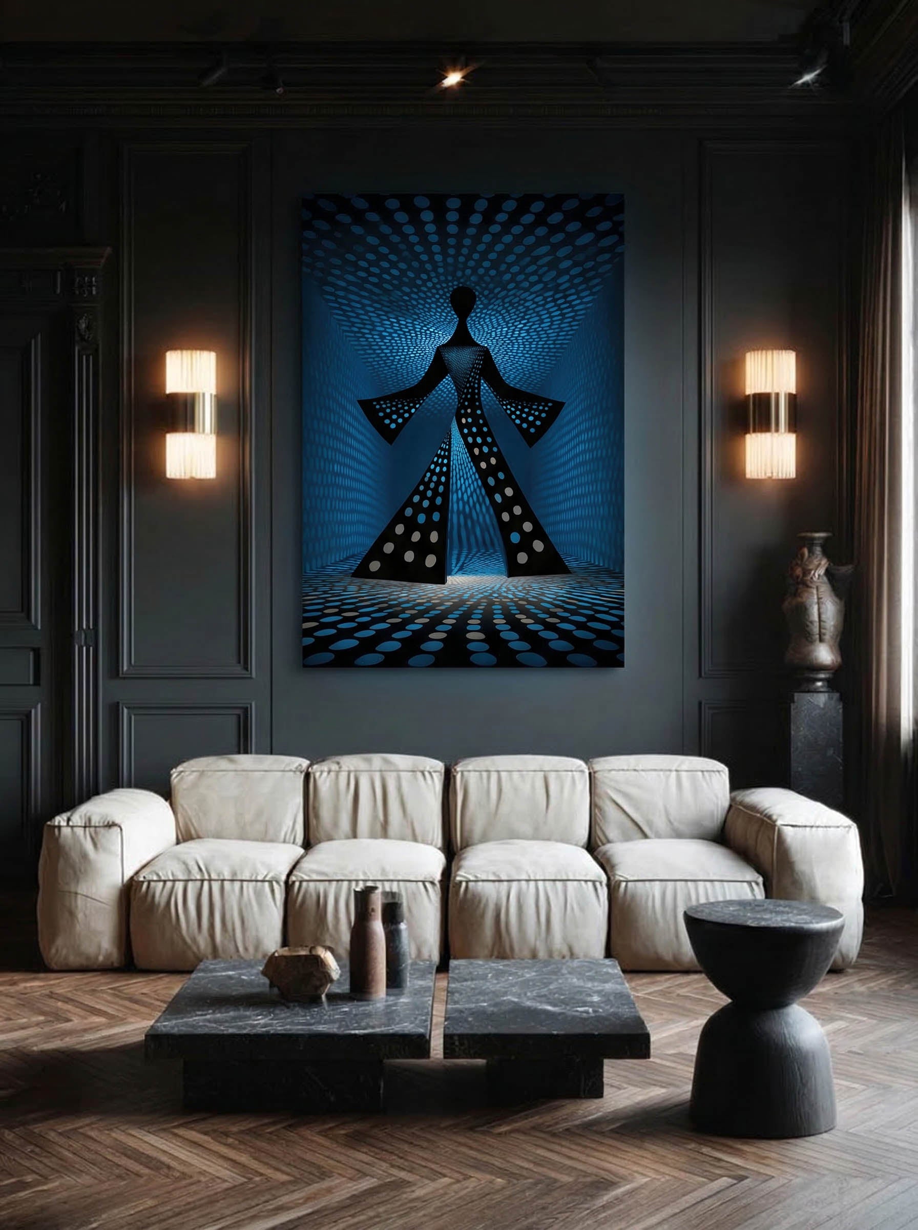 Contemporary Graphic Illustration – Surreal Bold Line Art Wall Art 279