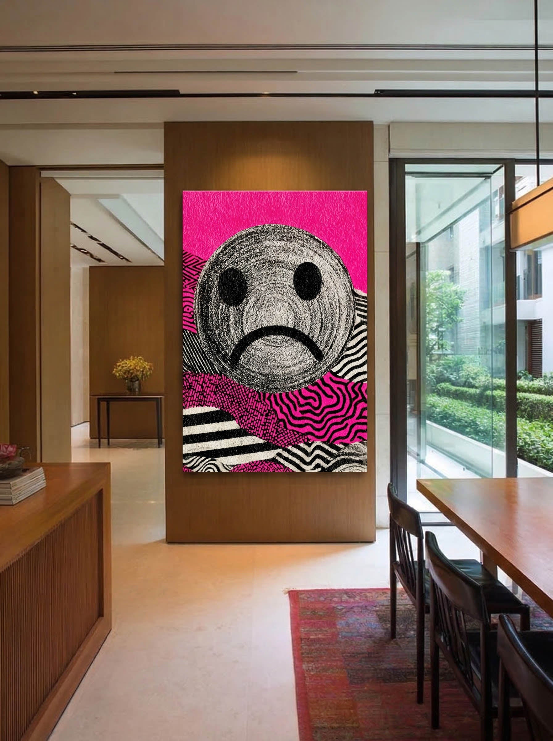 Modern Pop Portrait – Surreal Graphic Pop Figure Wall Art 296