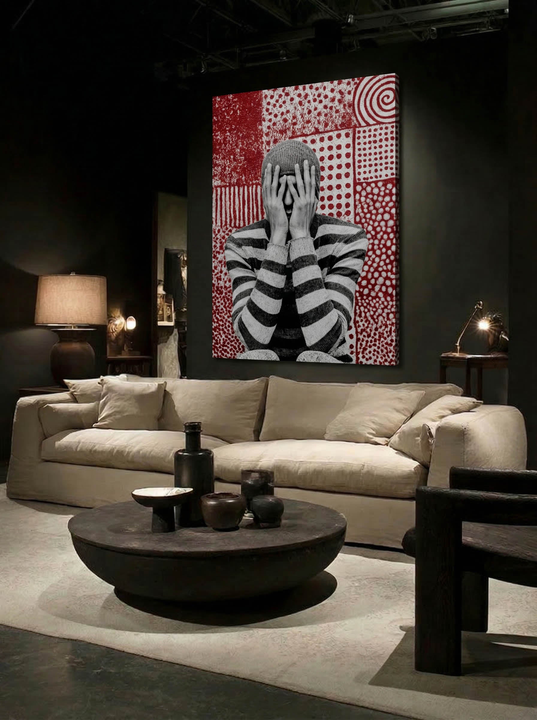 Moody Graphic – Surreal Dark Graphic Portrait Wall Art 297