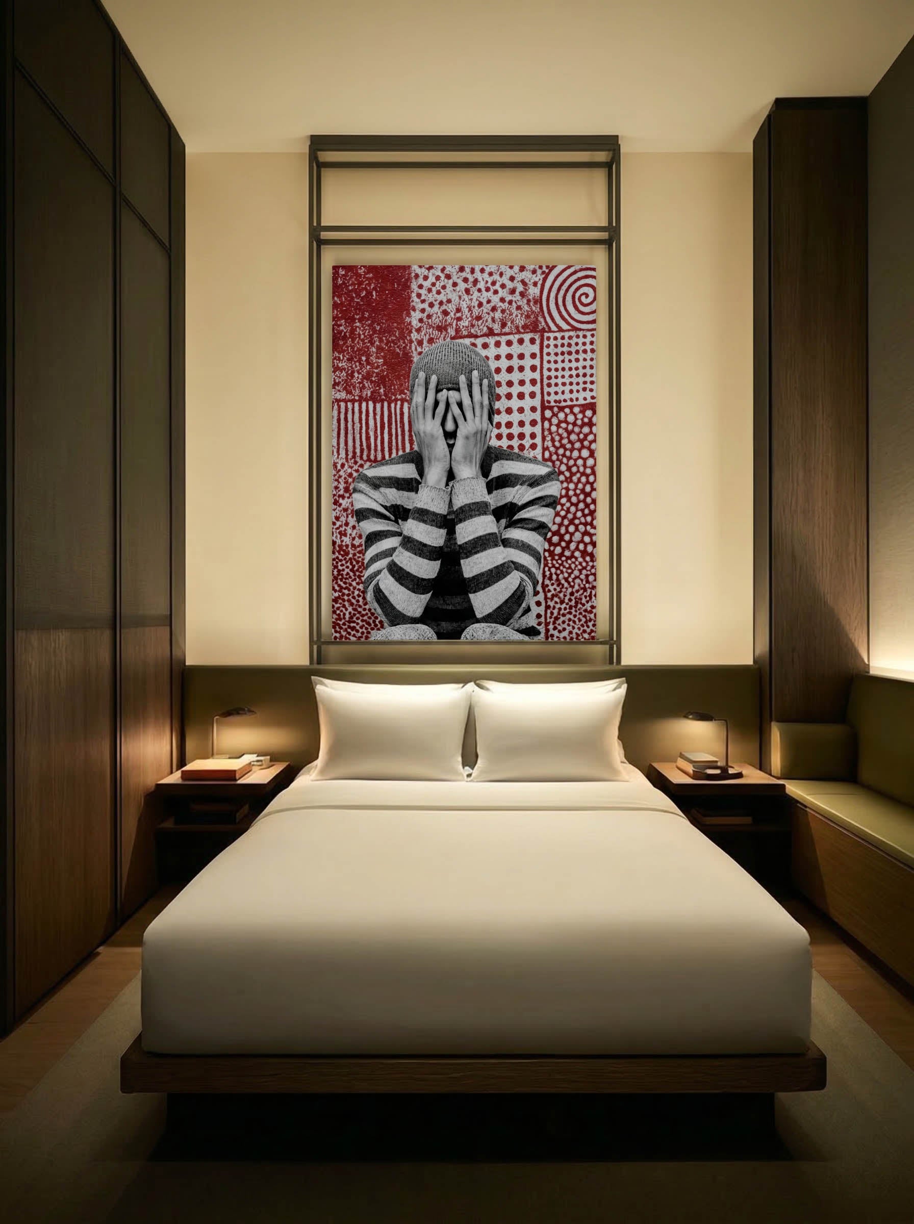 Moody Graphic – Surreal Dark Graphic Portrait Wall Art 297