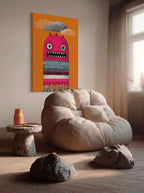 Psychedelic Pop Art – Surreal Fluid Color Portrait Wall Art 298