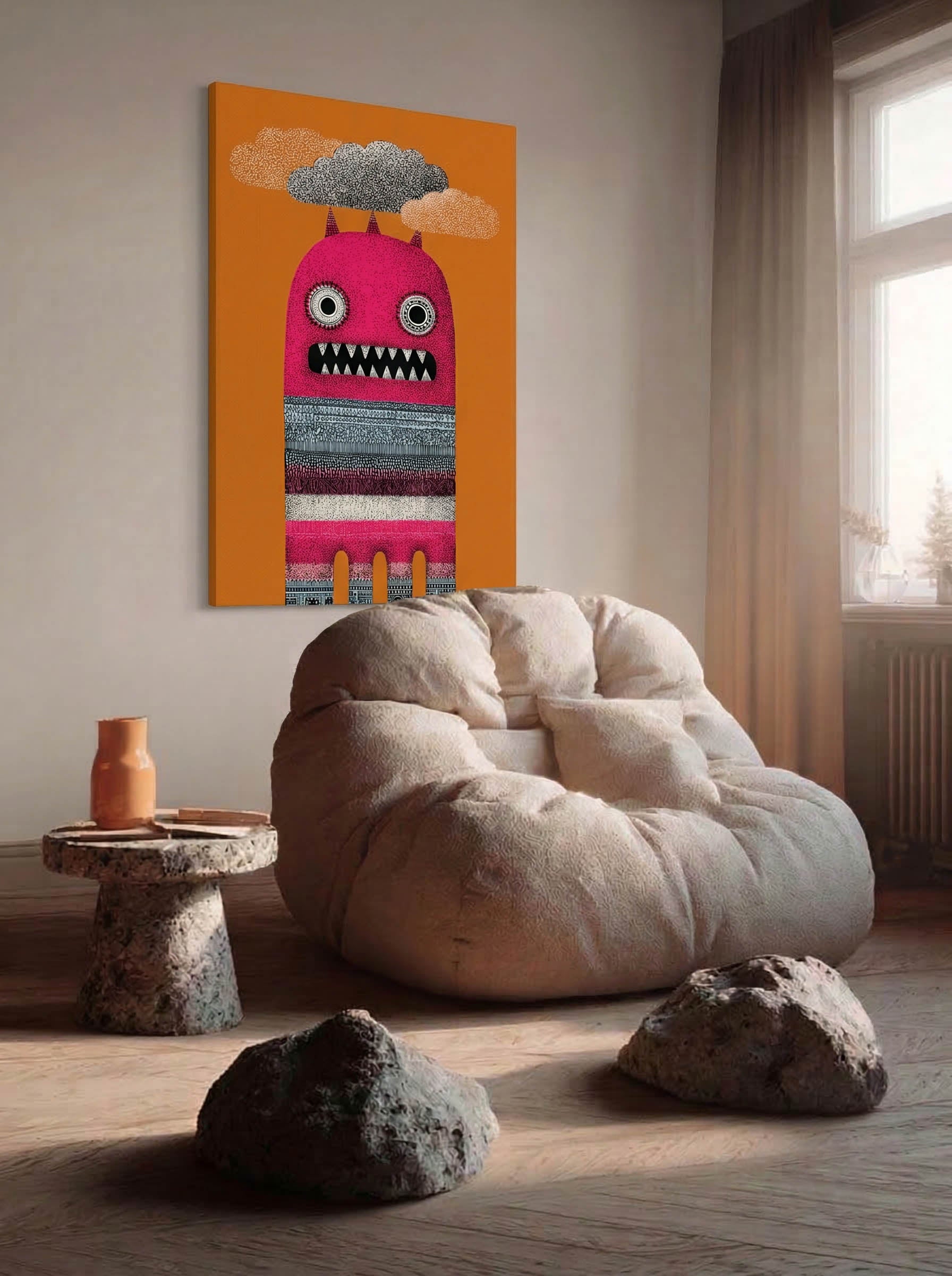 Psychedelic Pop Art – Surreal Fluid Color Portrait Wall Art 298