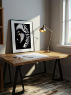 Amber Gaze – Surreal Contemporary Portrait Wall Art 510