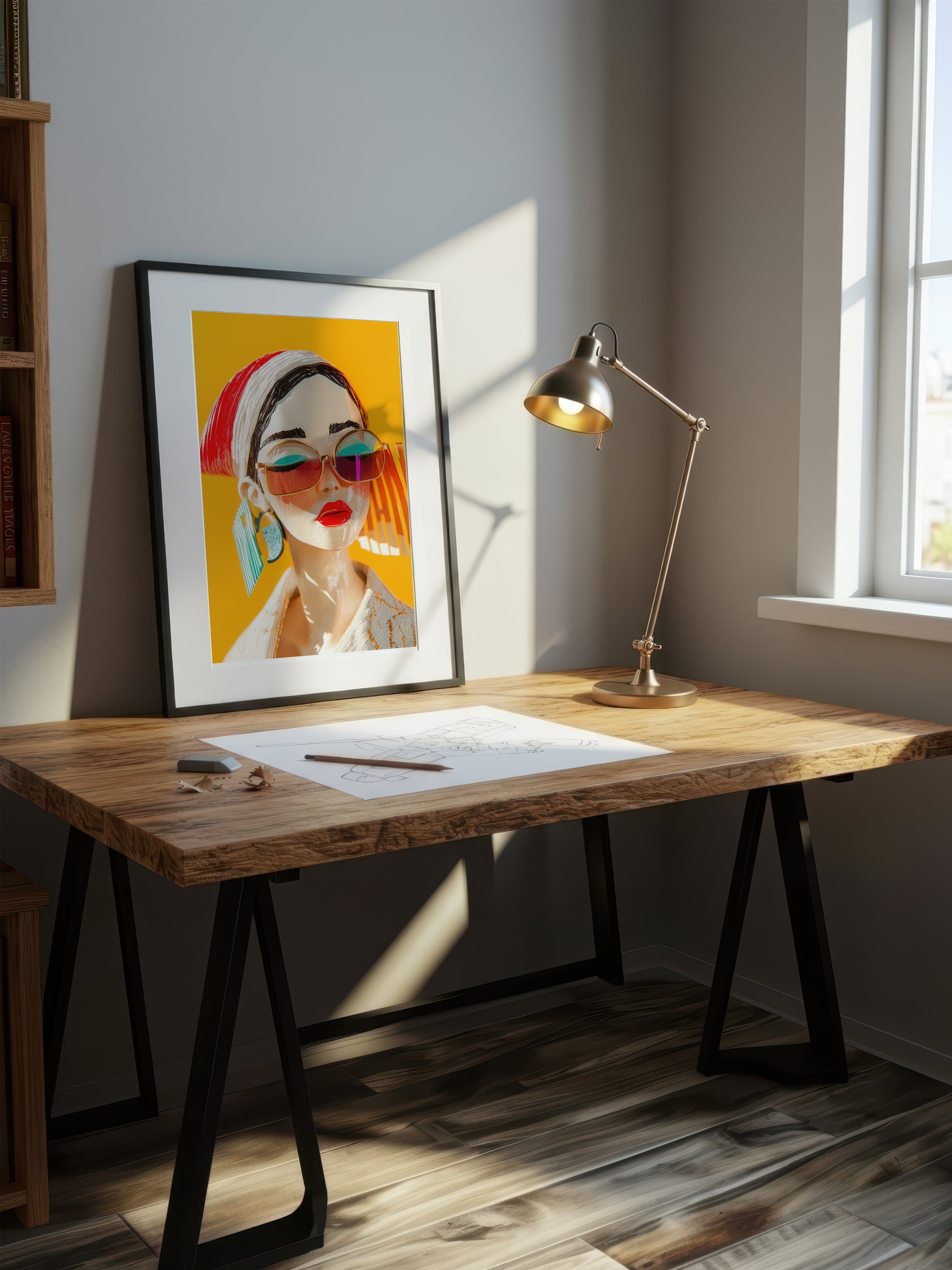 High Contrast Portrait – Surreal Bold Wall Art 495