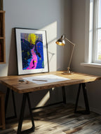 Luminous Canyon – Surreal Psychedelic Landscape Wall Art 566