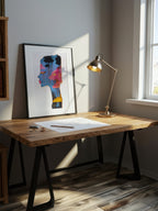 Liquid Skyline – Surreal Vibrant Profile Wall Art 562