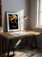 Liquid Ember – Surreal Psychedelic Pop Wall Art 521