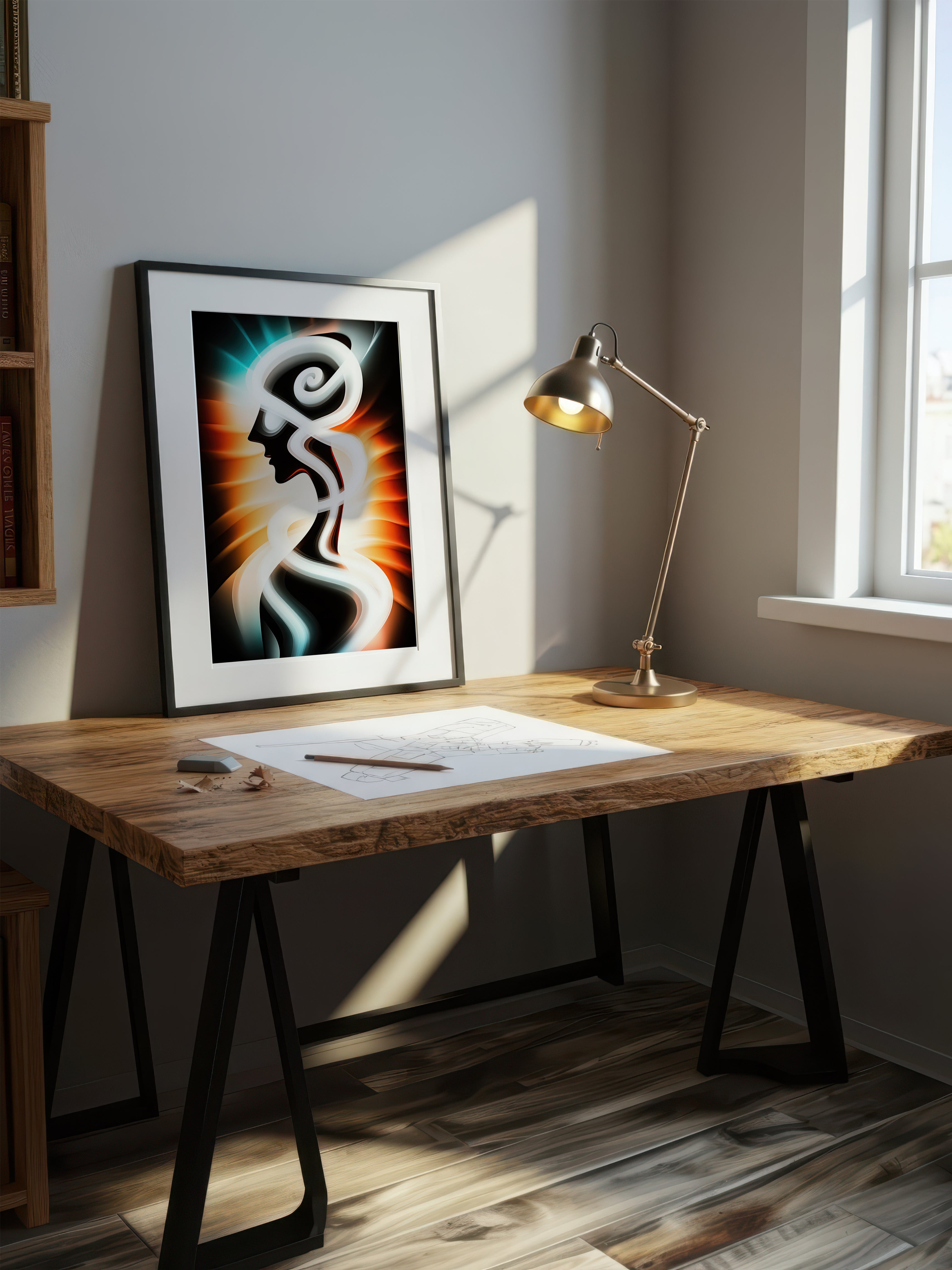 Woven Light – Surreal Graphic Spiritual Wall Art 509