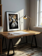 Golden Ascent – Surreal Autumn Forest Wall Art 541