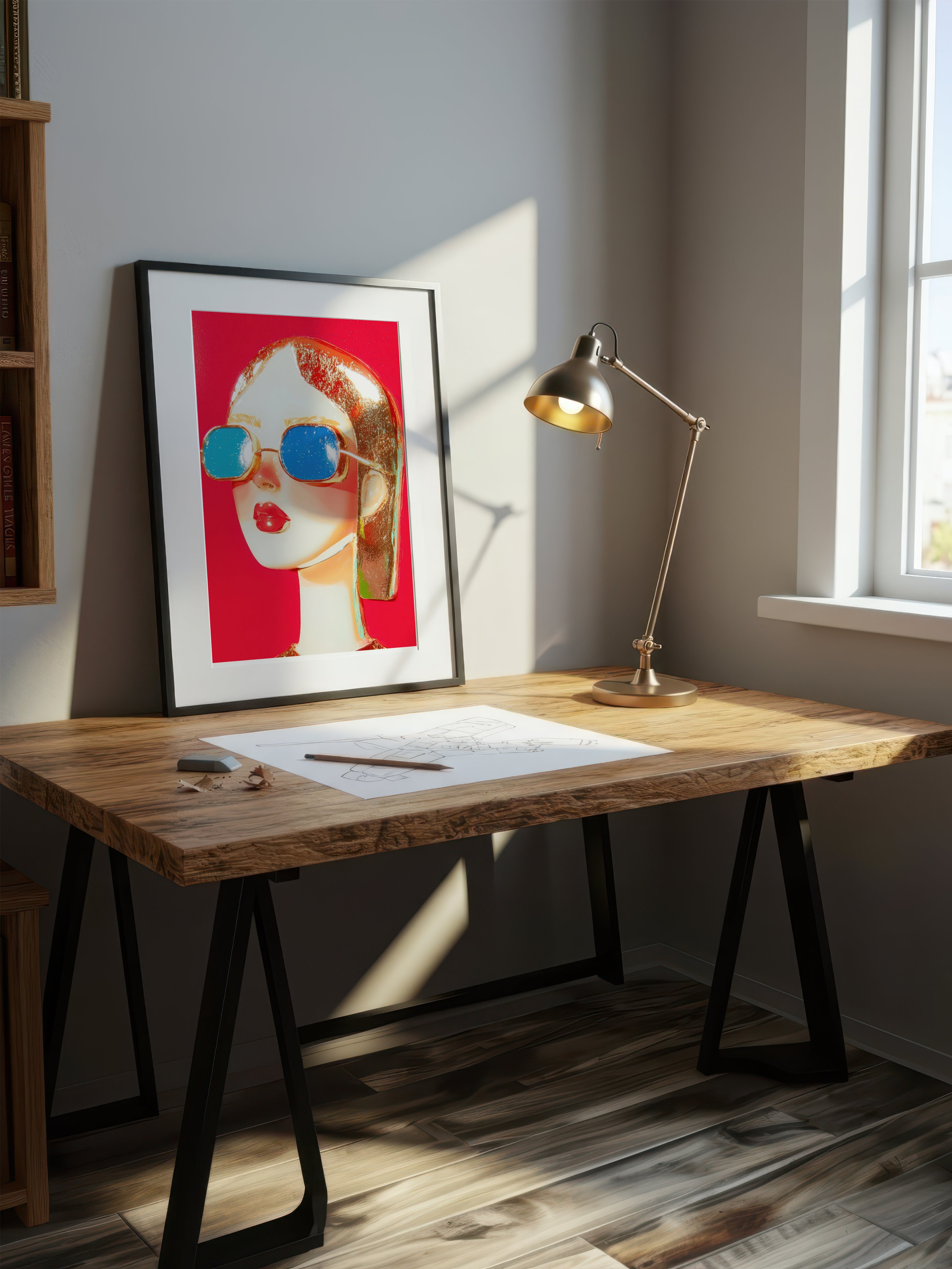 Modern Pop Portrait – Surreal Pop Art Wall Art 496