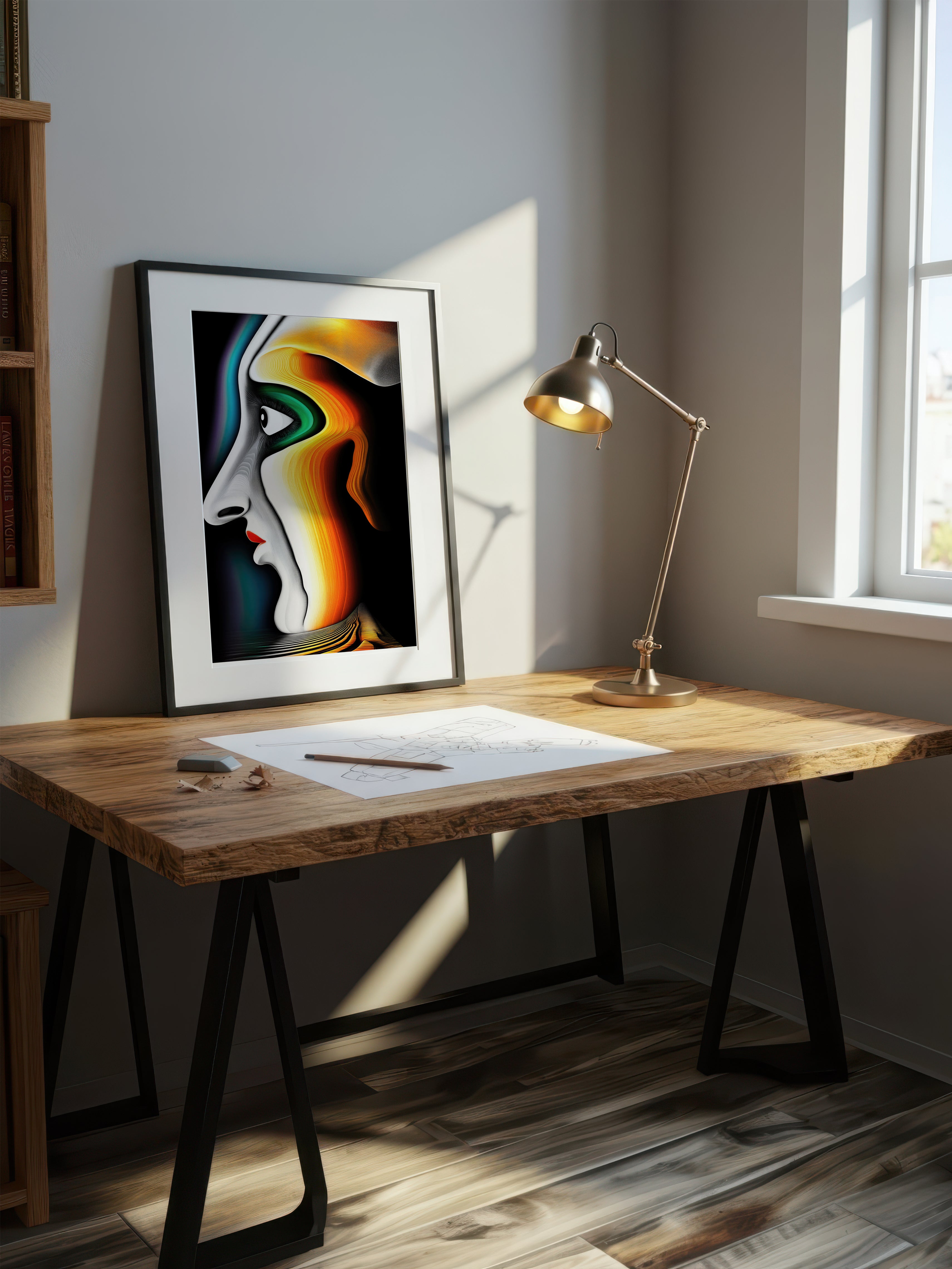 Symmetry – Surreal Minimalist Mask Wall Art 501