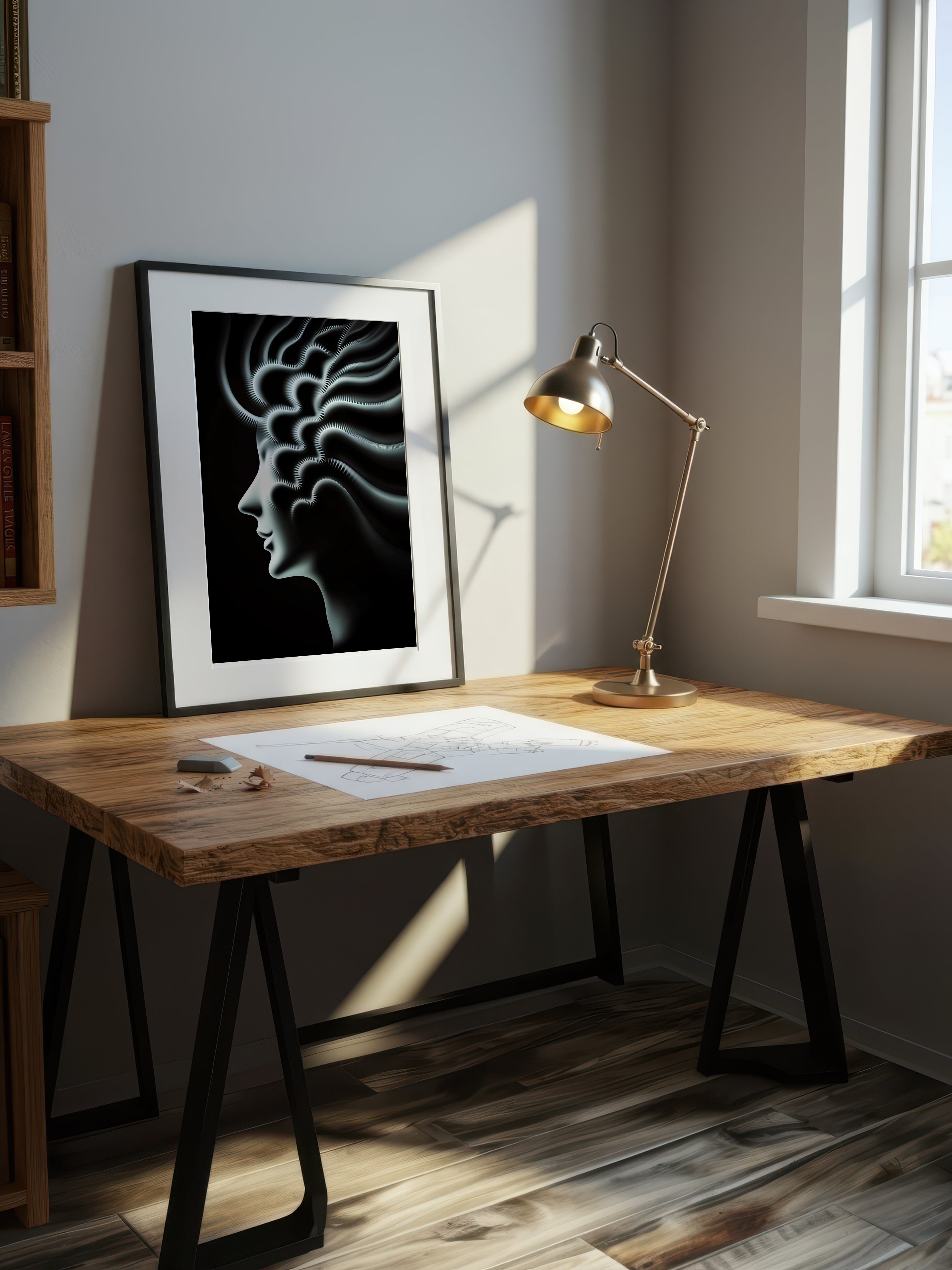 Radiant Thought – Surreal Abstract Light Wall Art 517