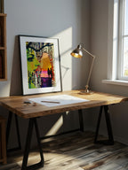 Threshold – Surreal Coastal Lime Silhouette Wall Art 565