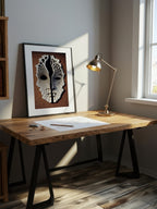 Neural Divide – Surreal Minimalist Mask Wall Art 538