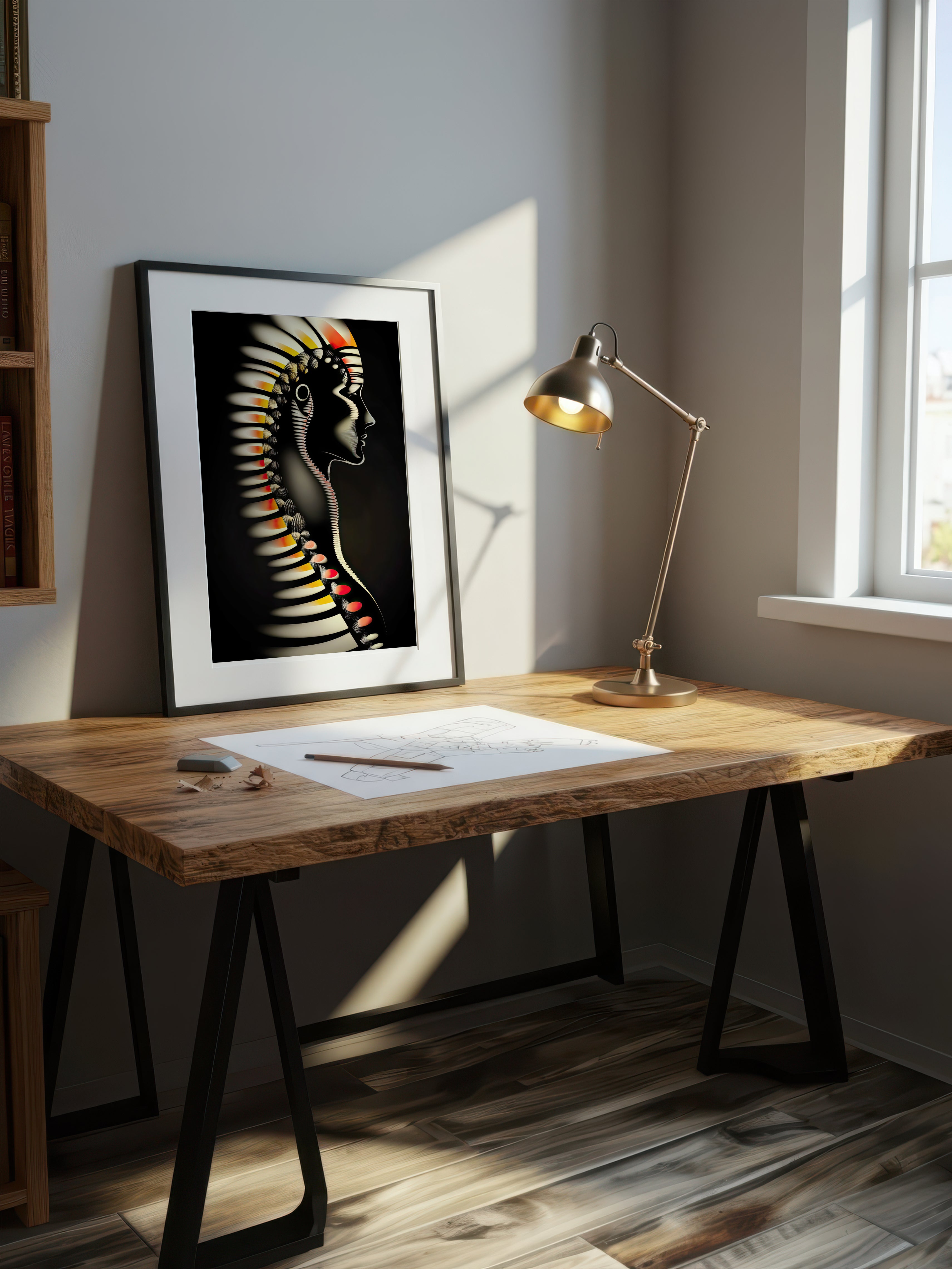 Helix – Surreal Sculptural Portrait Wall Art 507