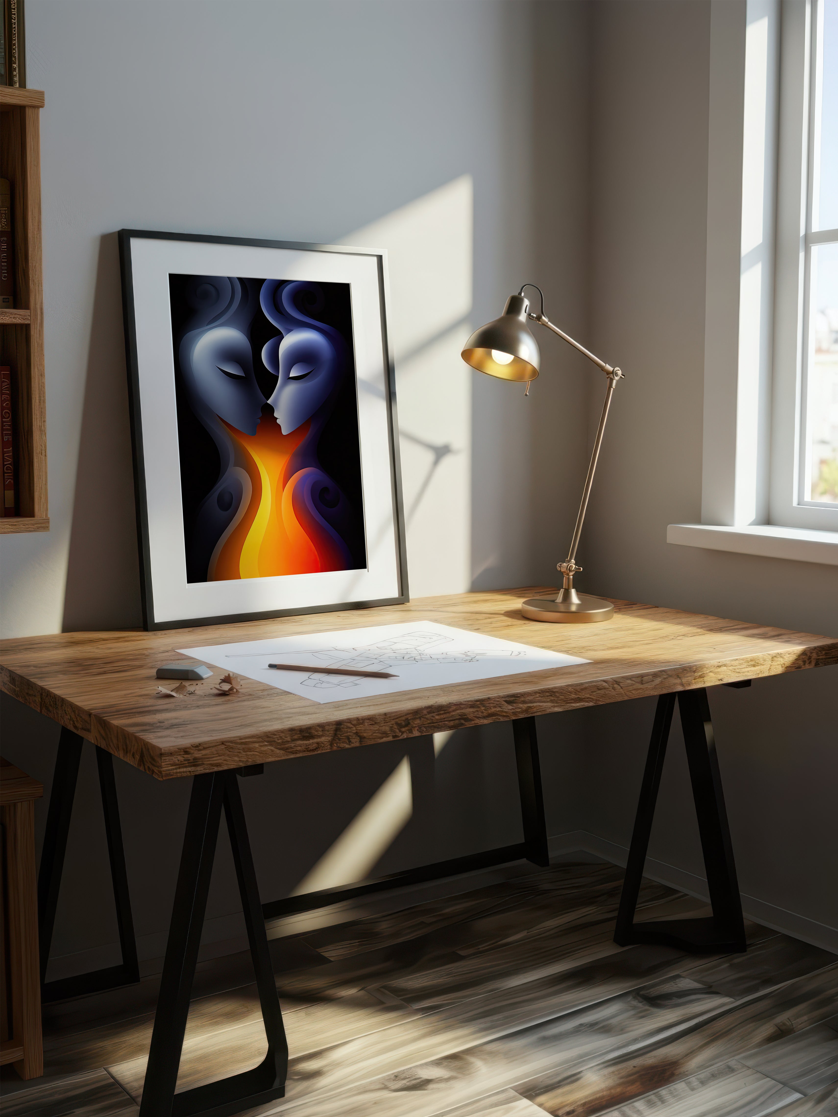 Molten Mind – Surreal Teal Sculptural Wall Art 525