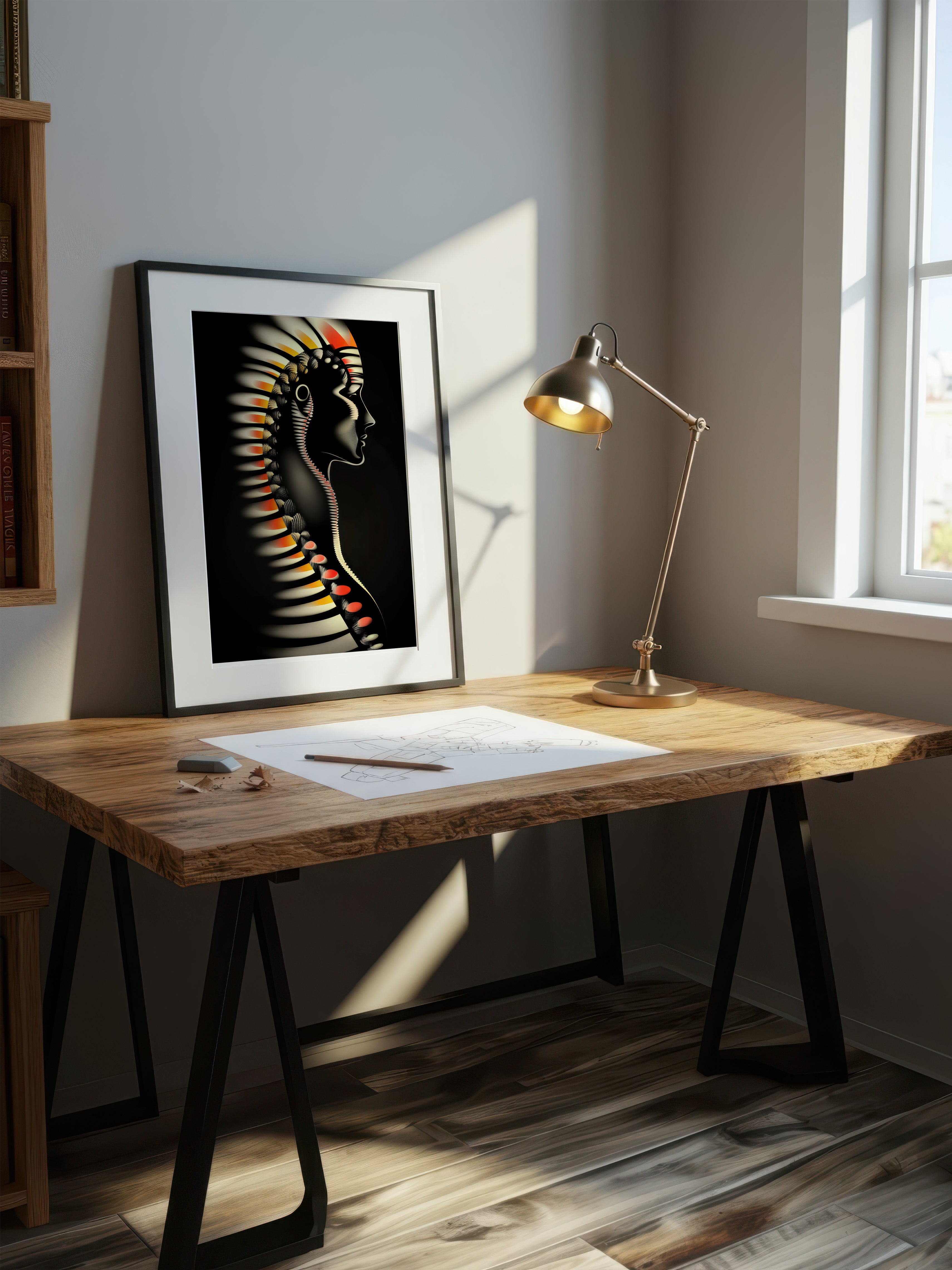 Helix – Surreal Sculptural Portrait Wall Art 507