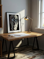 Divided Reflection – Surreal Fractured Duality Wall Art 539