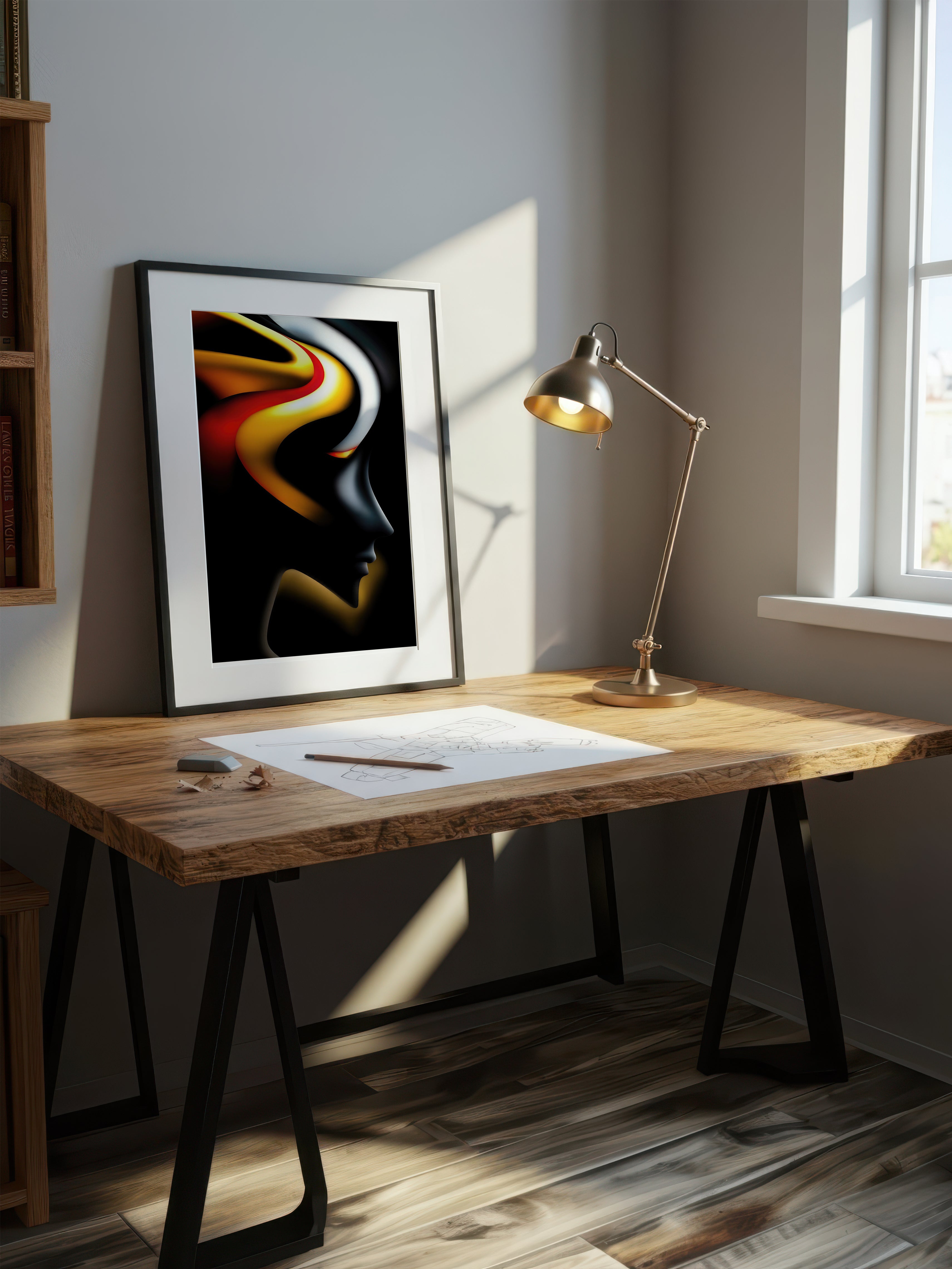 Liquid Ember – Surreal Psychedelic Pop Wall Art 521